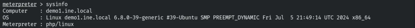 sysinfo output