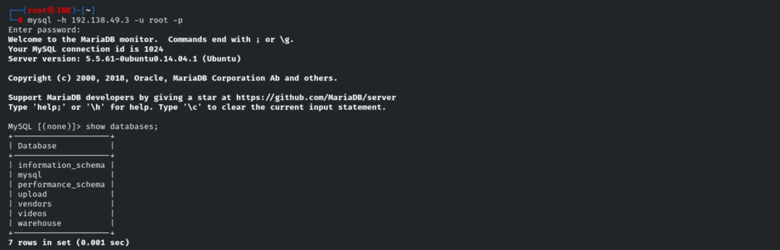 Remote MySQL access