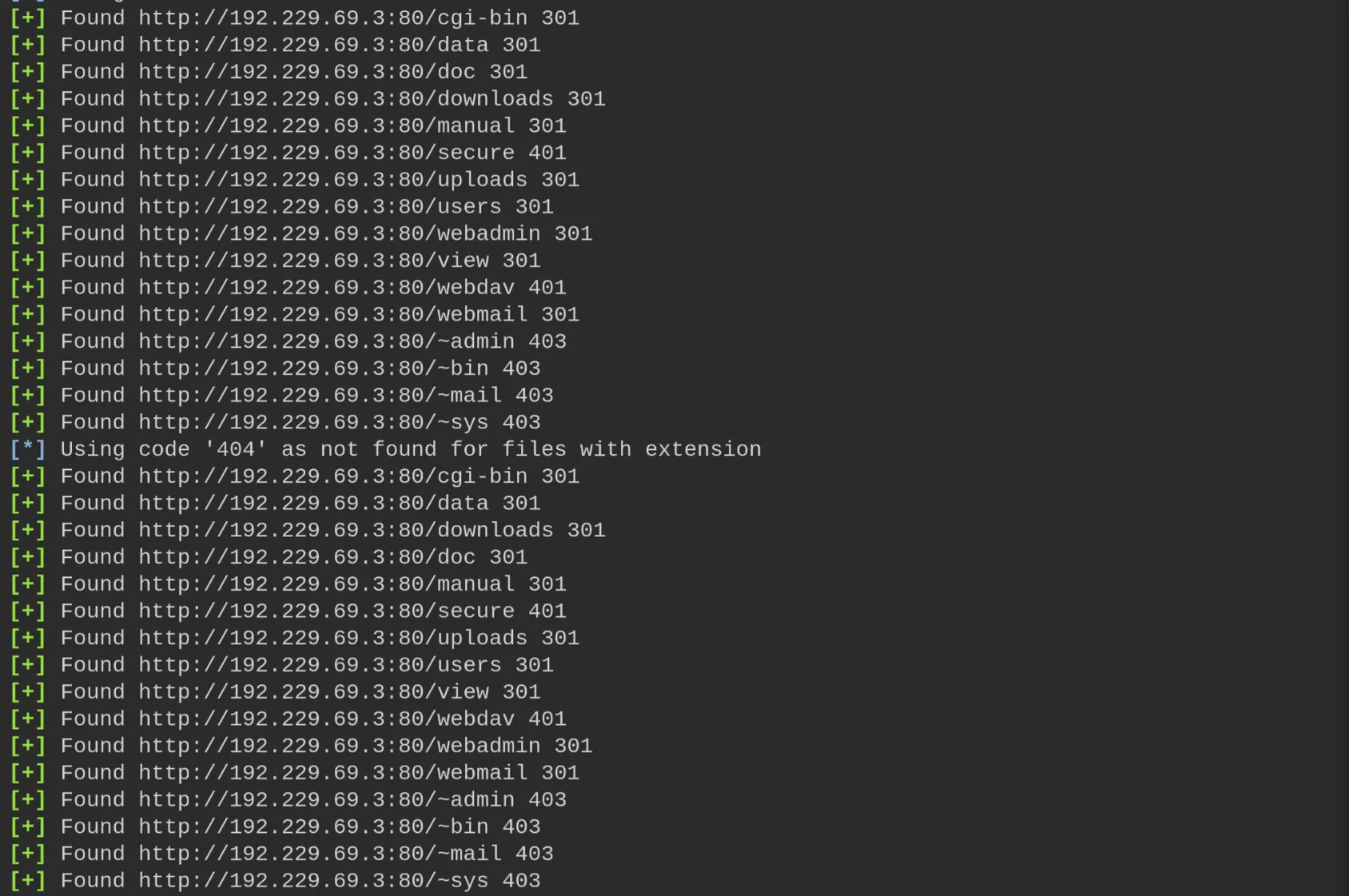 Directory status codes