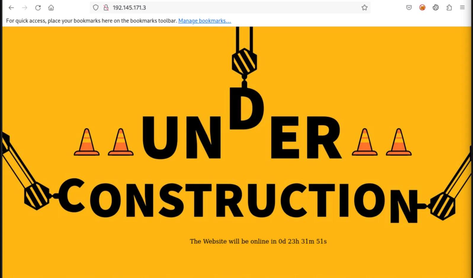 Under Construction page