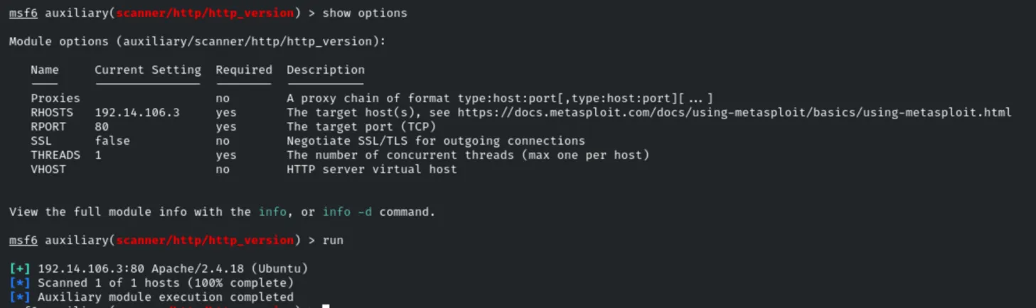 http_version module output