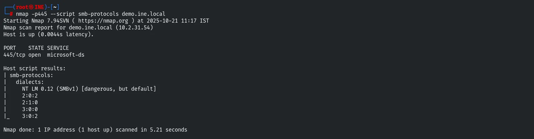 smb-protocols script
