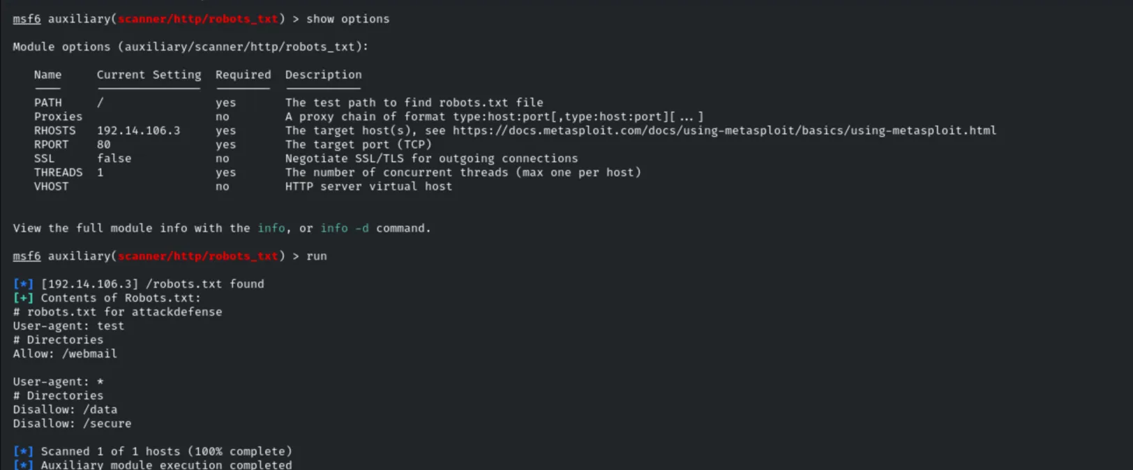 robots_txt module output