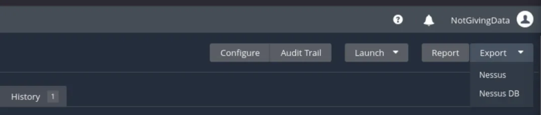 Exporting the scan results