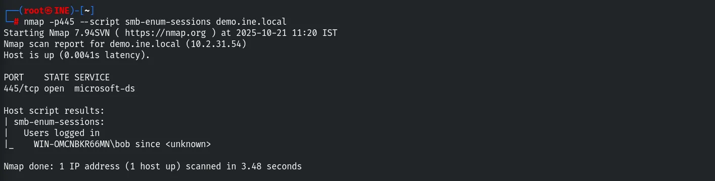 smb-enum-sessions without credentials