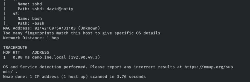 SNMP aggressive scan - processes and traceroute