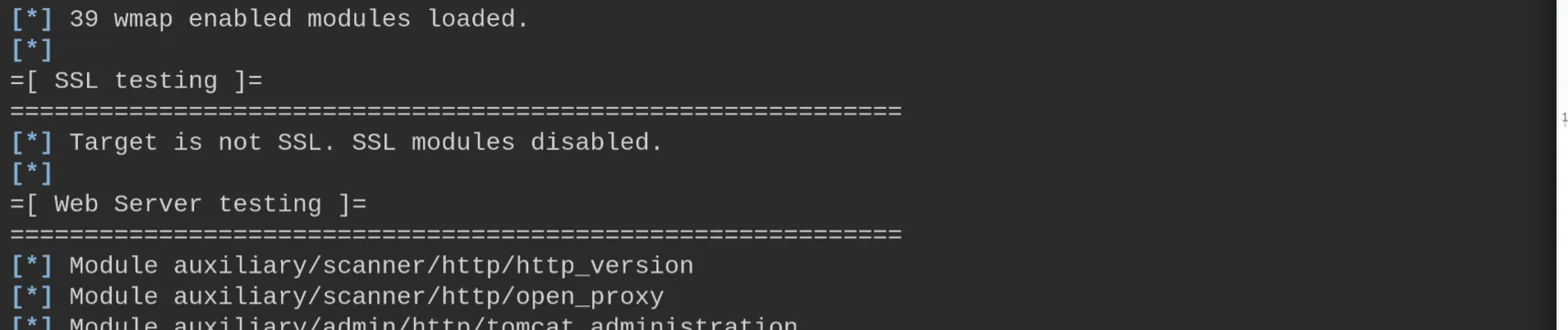 Web Server testing modules