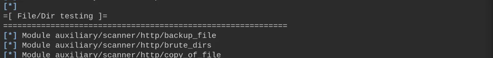 File/Dir testing modules